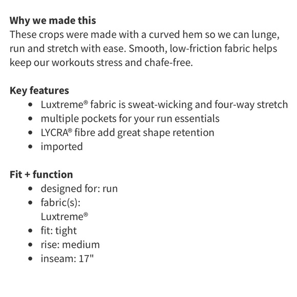 Lululemon Run: Top Speed Crop - Picture 12 of 16